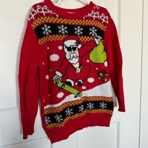 Santa Sweater Youth XS Ugly Sweater Christmas